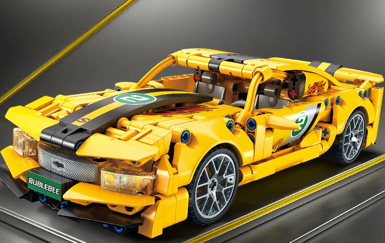 sportowy samochód mustang z lego